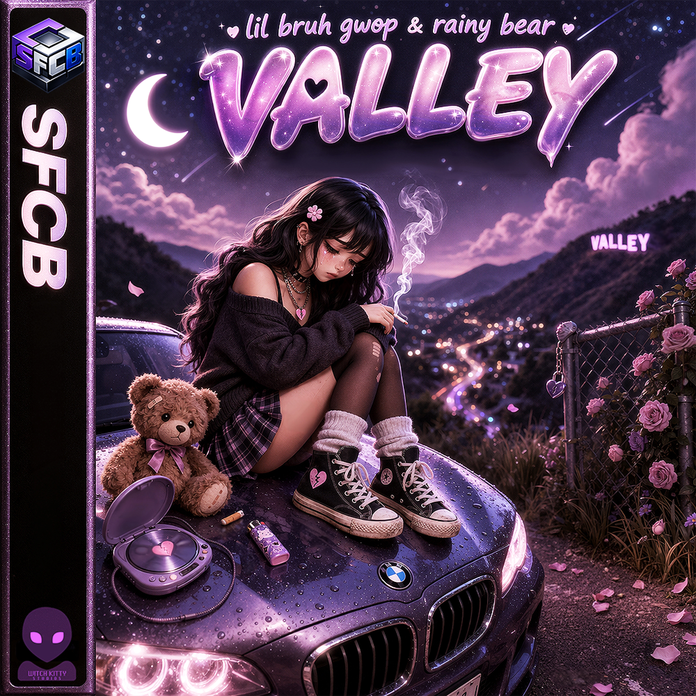 VALLEY cover art by Lil Bruh Gwop and Rainy Bear